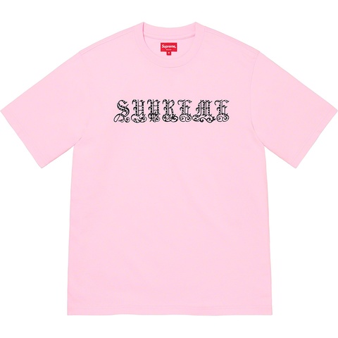 Old English Rhinestone S/S Top - Supreme