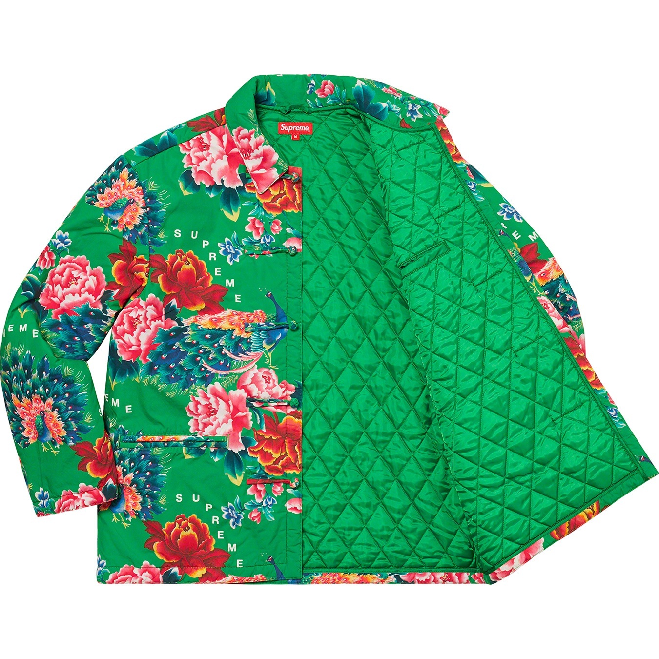 Supreme Peacock Jacket (SS21) - Bright Green - $198