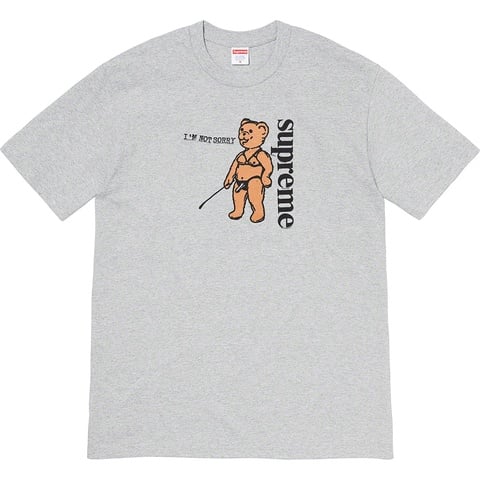 Supreme Not Sorry Tee - Heather Grey