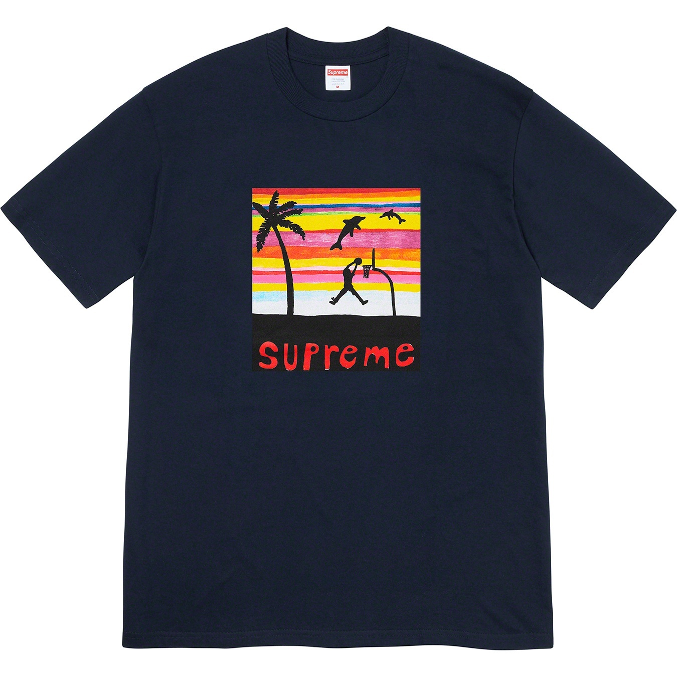 Supreme Dunk Tee (SS21) - Navy - $38