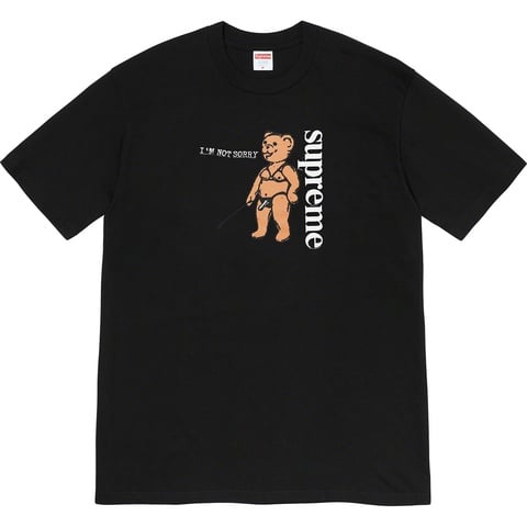 Supreme Not Sorry Tee - Black