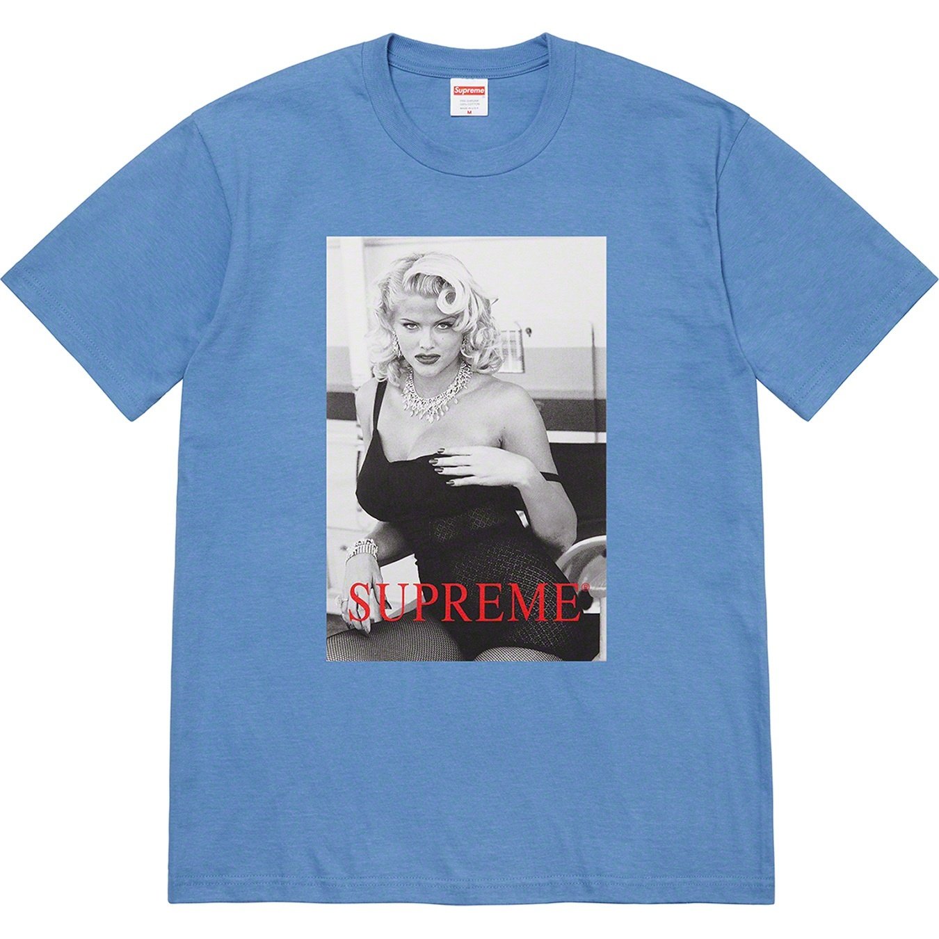 Supreme Anna Nicole Smith Tee (SS21) - Dusty Light Royal - $48