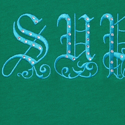 Old English Rhinestone S/S Top - Supreme