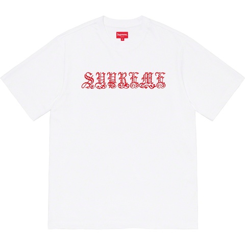 Old English Rhinestone S/S Top - Supreme