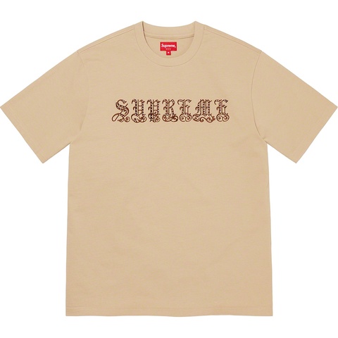 Old English Rhinestone S/S Top - Supreme