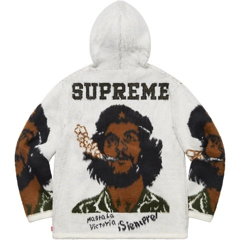 Supreme Che Hooded Zip Up Sweater - White