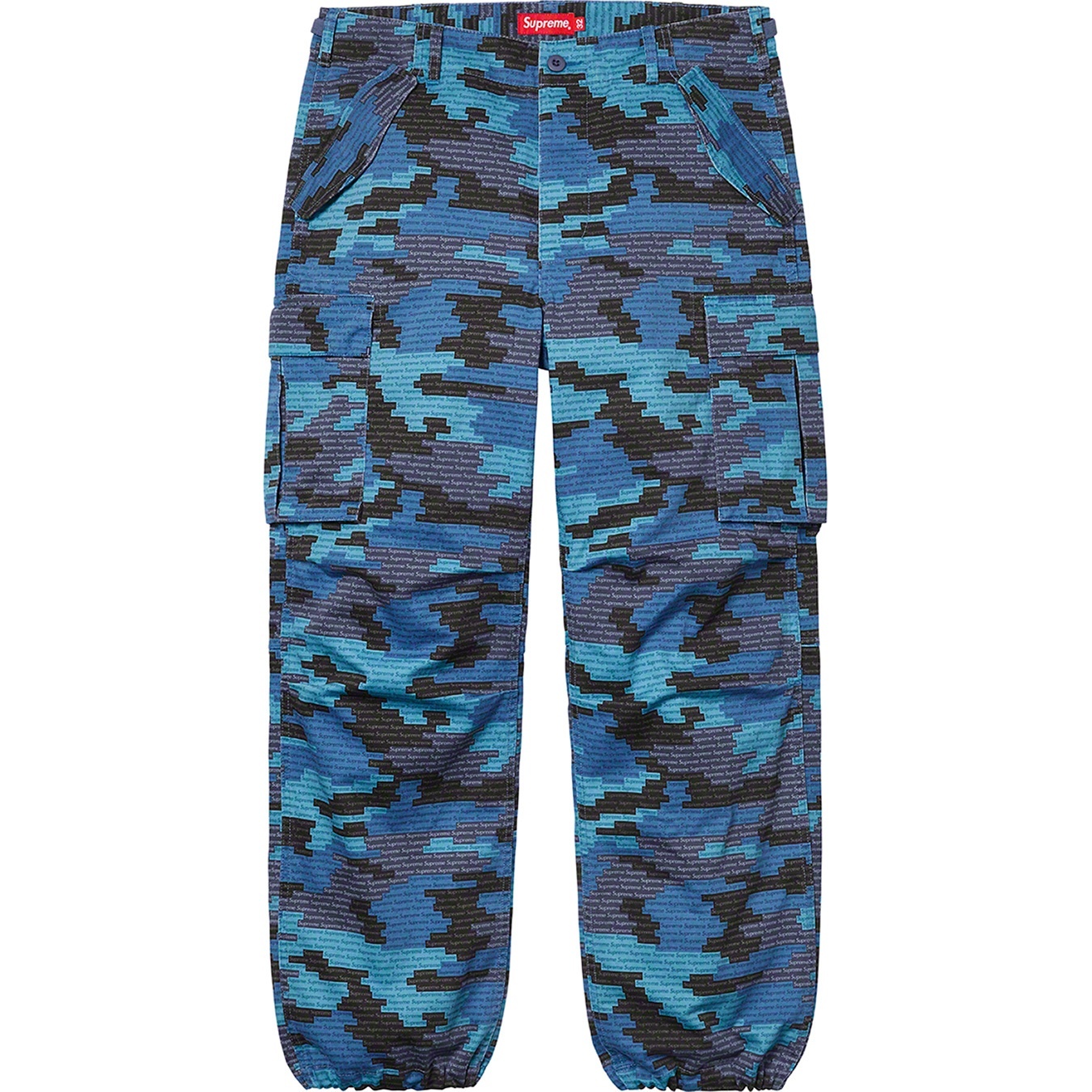 Supreme Cargo Pant (SS21) - Blue Camo - $158