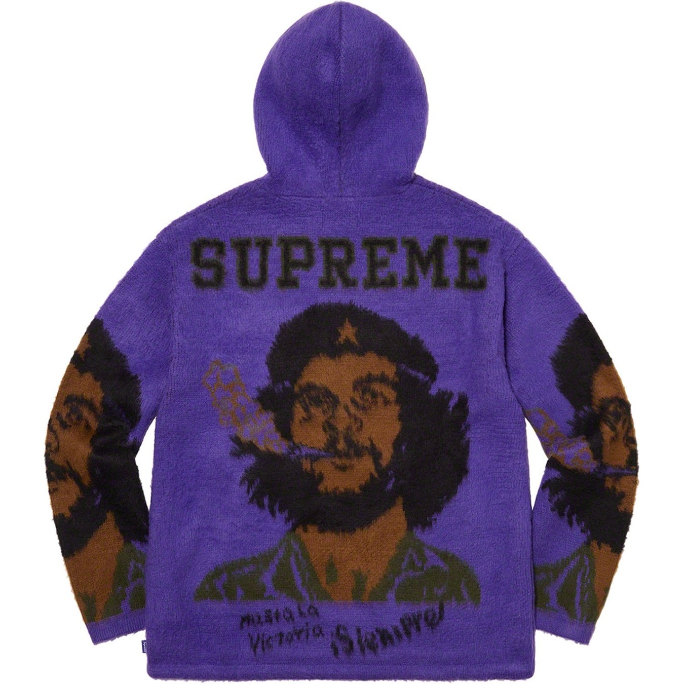 Supreme Che Hooded Zip Up Sweater (SS21) - Purple - $248