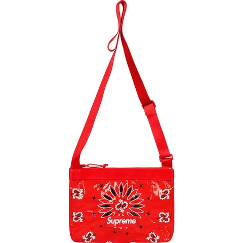 Supreme Bandana Tarp Side Bag - Red