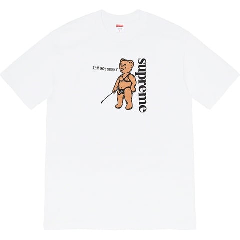 Supreme Not Sorry Tee - White