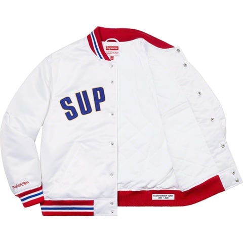 Supreme®/Mitchell & Ness® Satin Varsity Jacket - Supreme