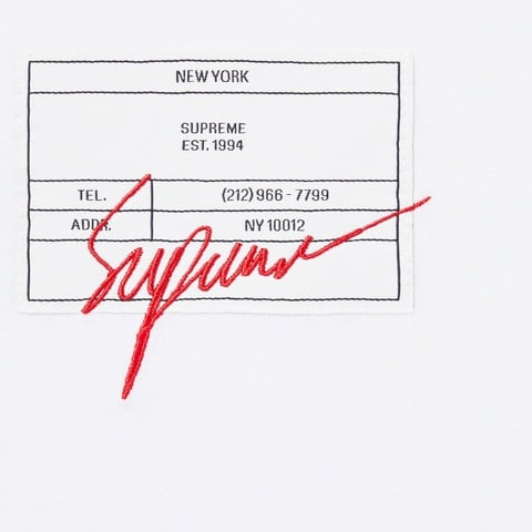 Supreme Signature Label S/S Top - White