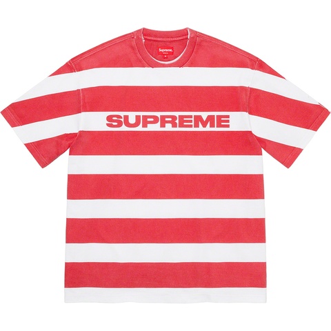 Supreme Printed Stripe S/S Top - Red