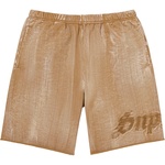 Supreme Brush Stroke Sweatshort (SS21) - Dark Tan