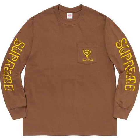Supreme Supreme®/SOUTH2 WEST8 L/S Pocket Tee - Brown