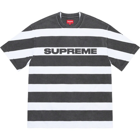 Supreme Printed Stripe S/S Top - Black