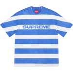Supreme Printed Stripe S S Top (SS21) - Bright Blue