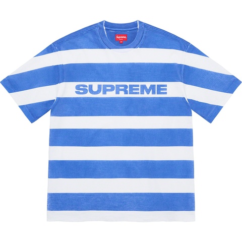 Supreme Printed Stripe S/S Top - Bright Blue