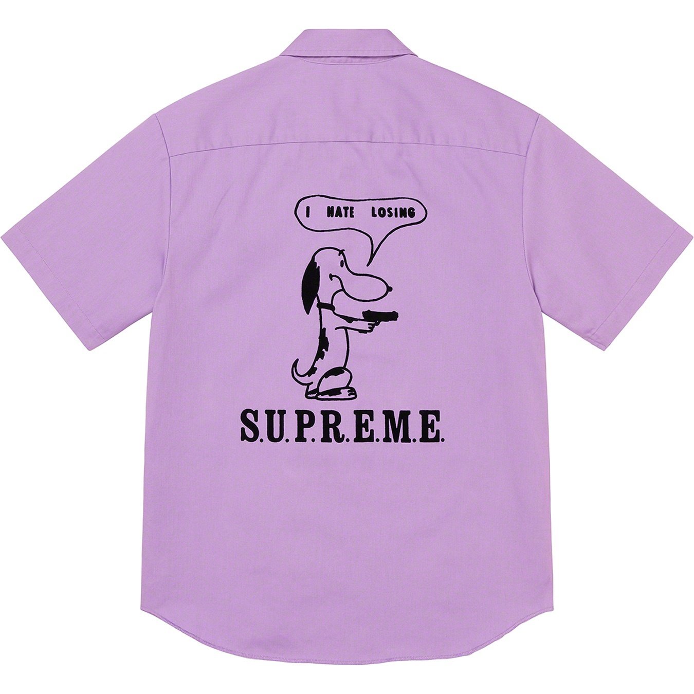 Supreme Dog S S Work Shirt (SS21) - Pale Purple - $128
