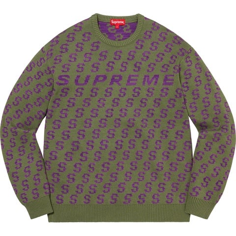 Supreme S Repeat Sweater - Olive