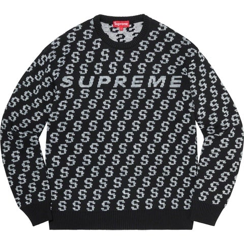 Supreme S Repeat Sweater - Black