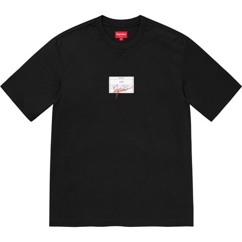 Supreme Signature Label S/S Top - Black