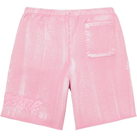 Supreme Brush Stroke Sweatshort - Pink