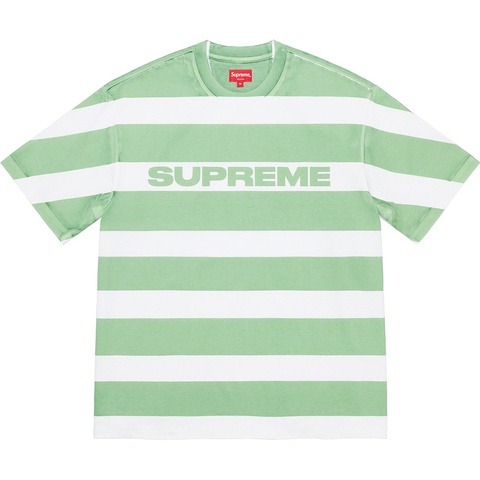 Supreme Printed Stripe S/S Top - Light Green
