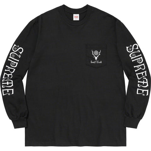 Supreme Supreme®/SOUTH2 WEST8 L/S Pocket Tee - Black