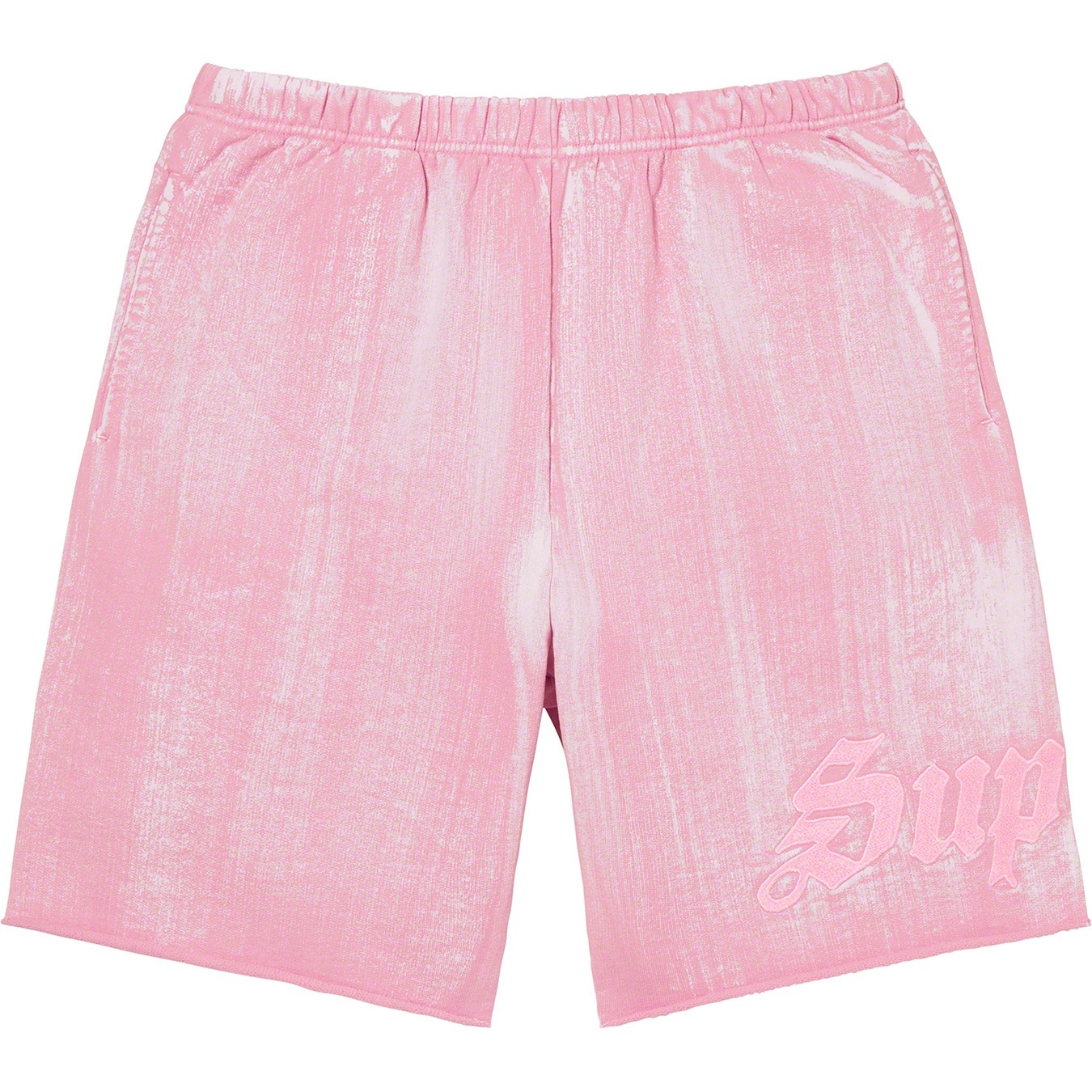 Supreme Brush Stroke Sweatshort (SS21) - Pink - $118