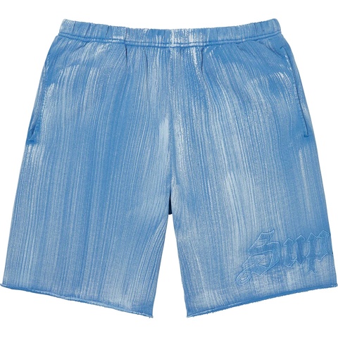 Supreme Brush Stroke Sweatshort - Pale Royal
