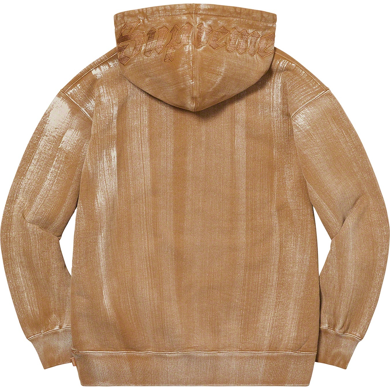 Supreme Brush Stroke Hooded Sweatshirt (SS21) - Dark Tan - $168