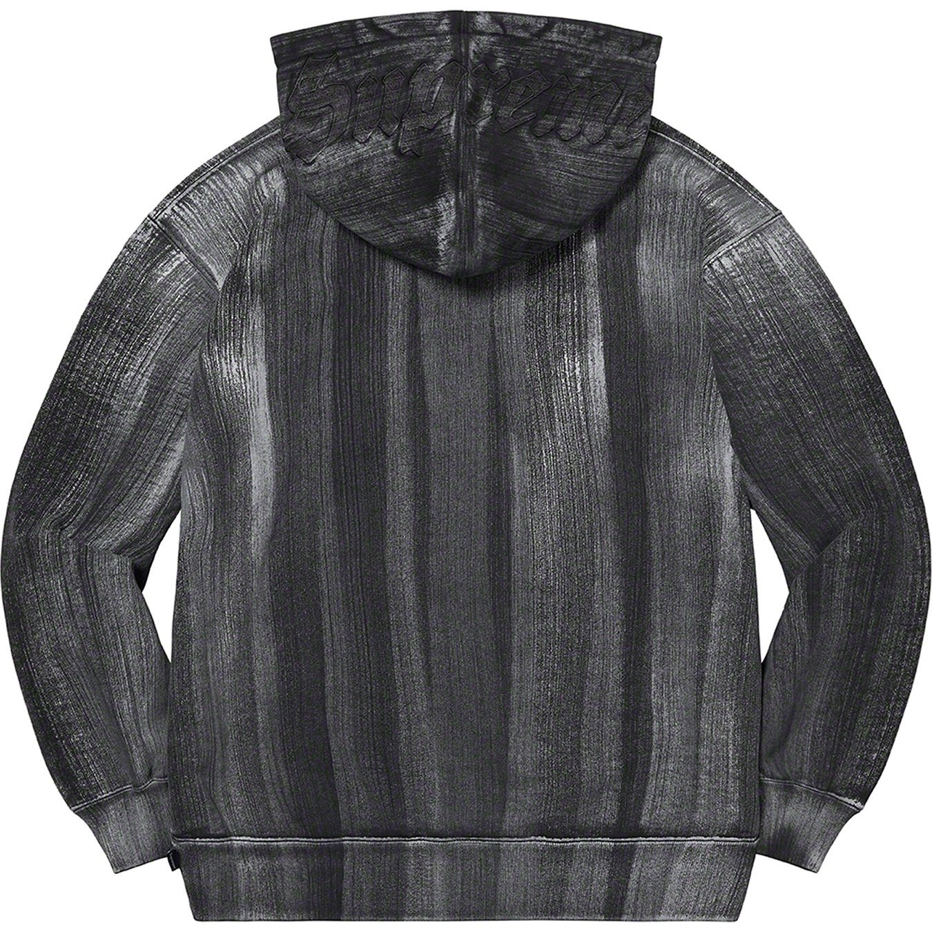 Supreme Brush Stroke Hooded Sweatshirt (SS21) - Black - $168