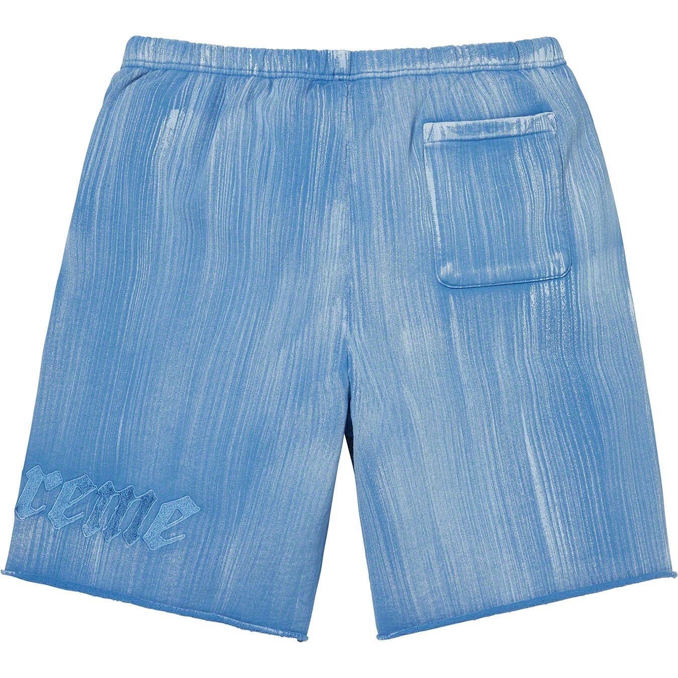 Supreme Brush Stroke Sweatshort (SS21) - Pale Royal - $118