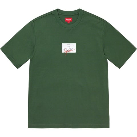 Supreme Signature Label S/S Top - Olive
