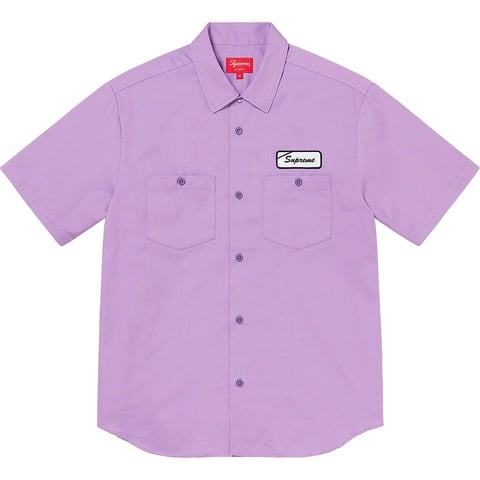 Supreme Dog S/S Work Shirt - Pale Purple