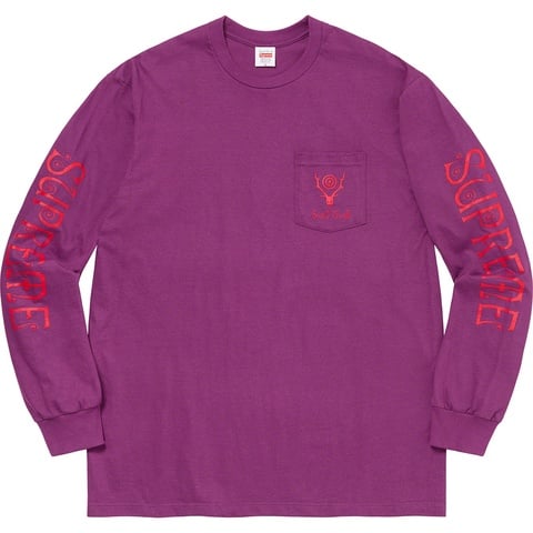 Supreme Supreme®/SOUTH2 WEST8 L/S Pocket Tee - Purple
