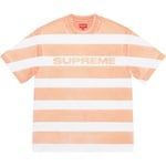 Supreme Printed Stripe S S Top (SS21) - Peach