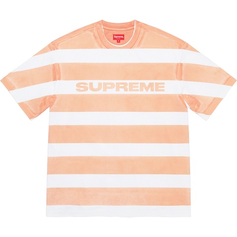 Supreme Printed Stripe S/S Top - Peach