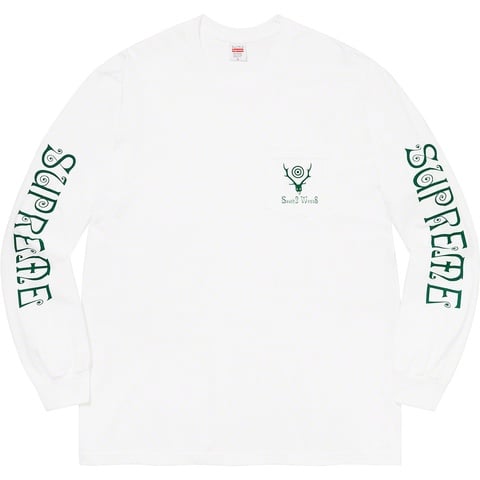 Supreme Supreme®/SOUTH2 WEST8 L/S Pocket Tee - White