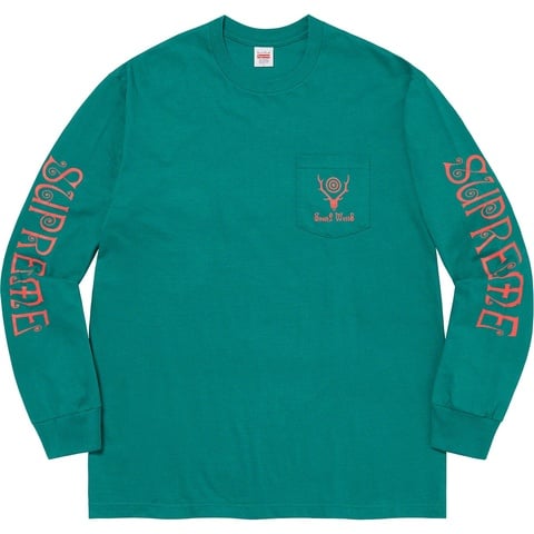 Supreme Supreme®/SOUTH2 WEST8 L/S Pocket Tee - Teal