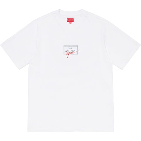 Supreme Signature Label S/S Top - White
