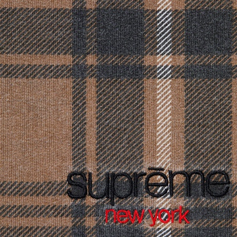 Supreme Plaid Sweatshort - Brown