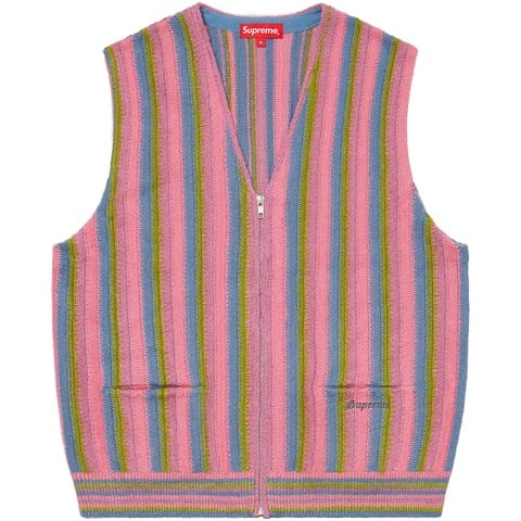 Supreme Stripe Sweater Vest - Purple