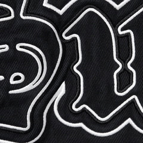 Supreme Twill Old English Varsity Jacket - Black