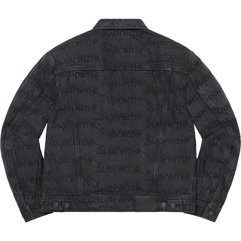 Frayed Logos Denim Trucker Jacket - Supreme