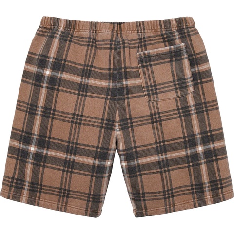 Supreme Plaid Sweatshort - Brown