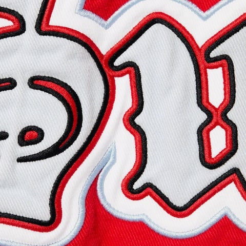 Supreme Twill Old English Varsity Jacket - Red
