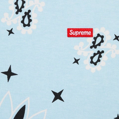Supreme Small Box Tee - Light Blue Bandana
