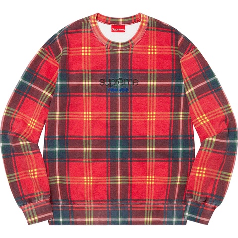 トップス supreme Plaid Crewneck Plaid Crewneck - spring/summer 2021 - Supreme